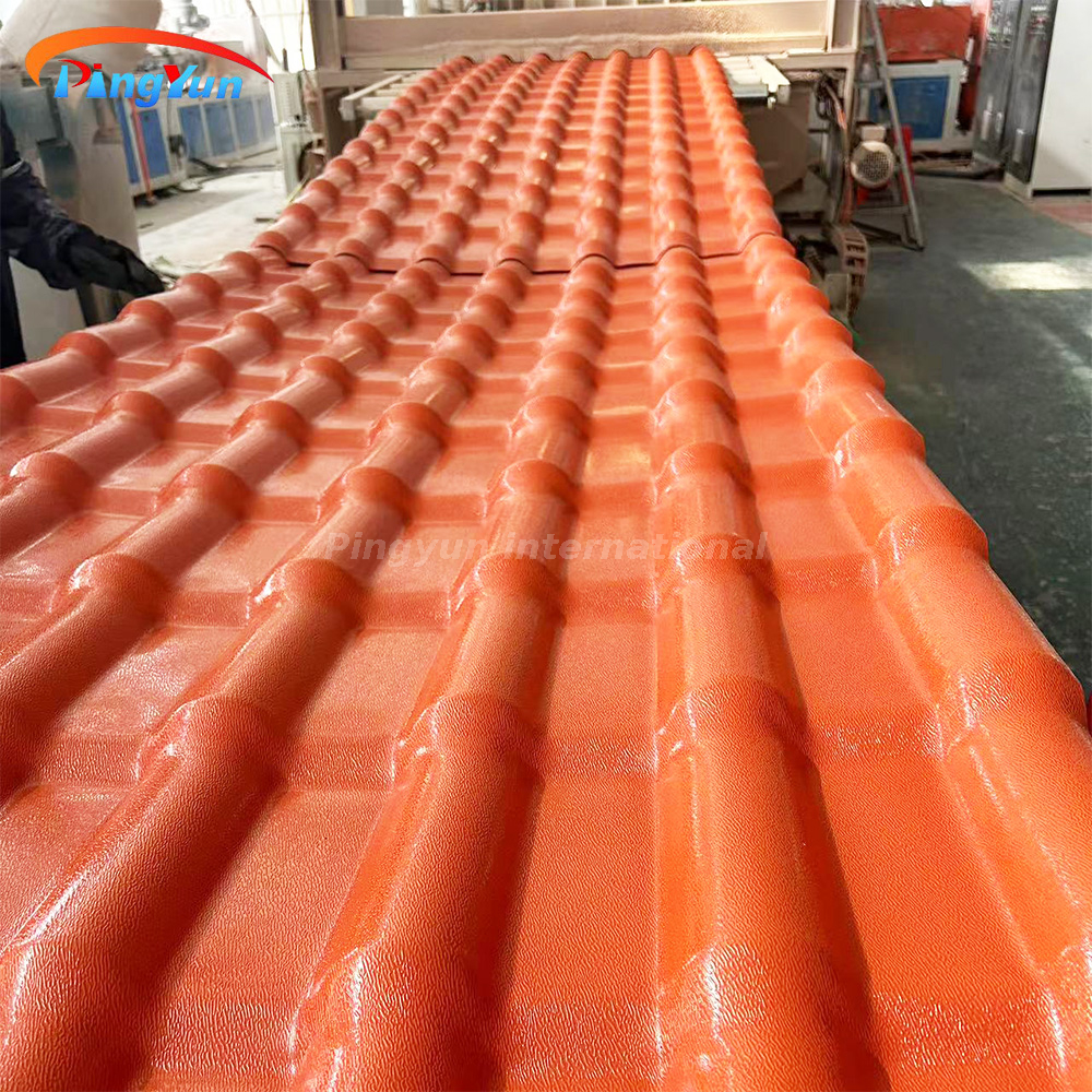 Pavillion Orange Heat Insulation PVC Roof Tile