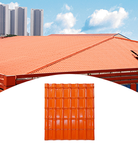 Plastic Roofing Sheets for House Building Materials Corrugated ASA PVC Roof Tile Colombia Spanish Roof Shingles