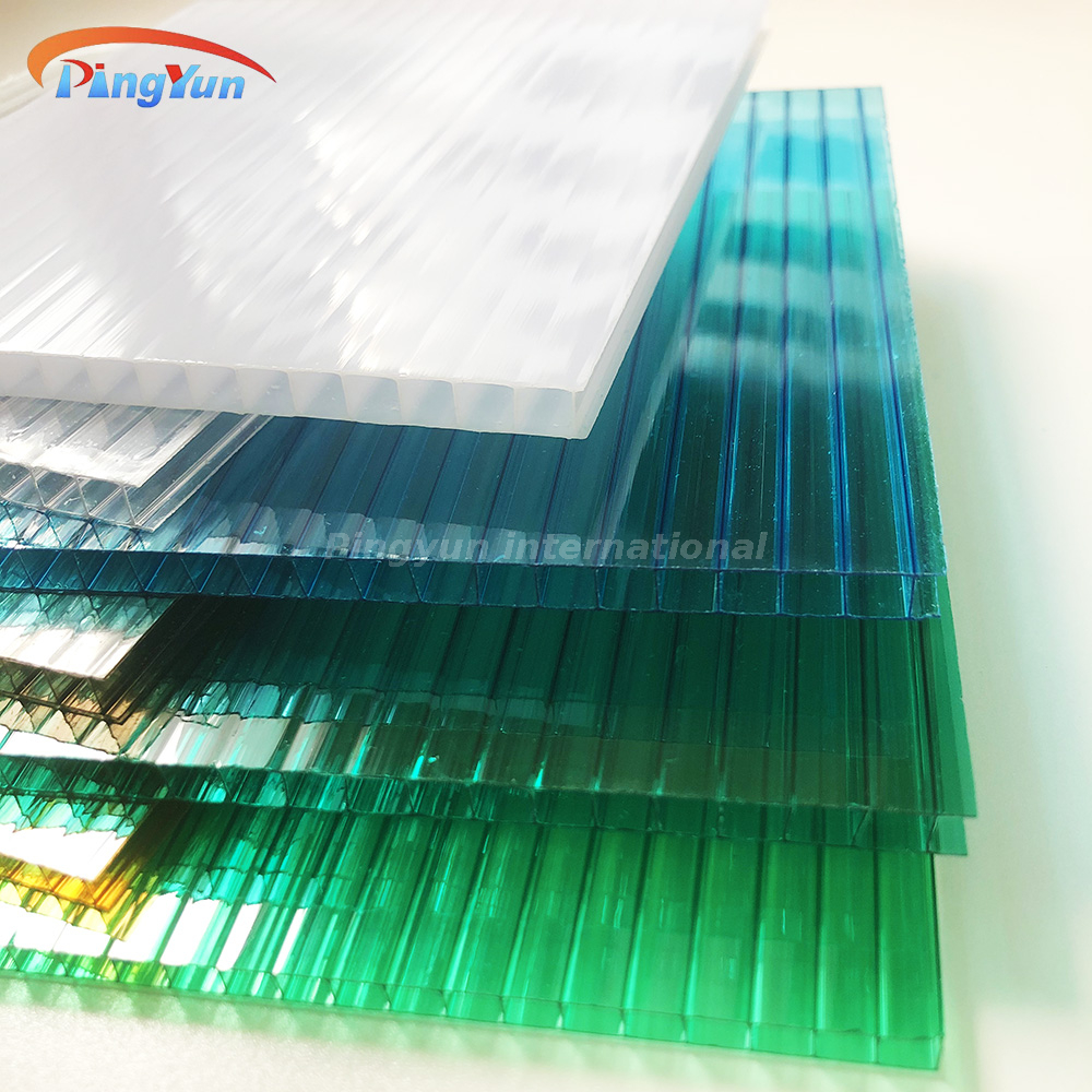 Lake Blue Eco-friendly Polycarbonate sheet For Awning