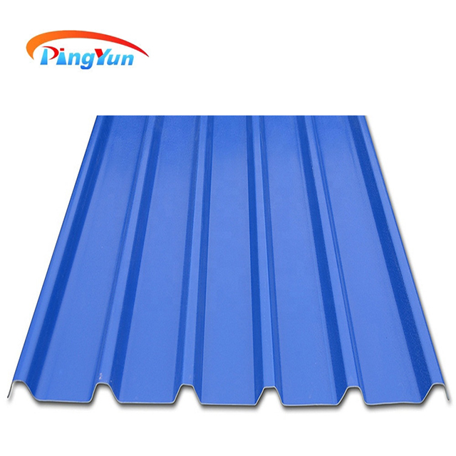 Residential House Brown Environment Friendly PVC Roof Tile