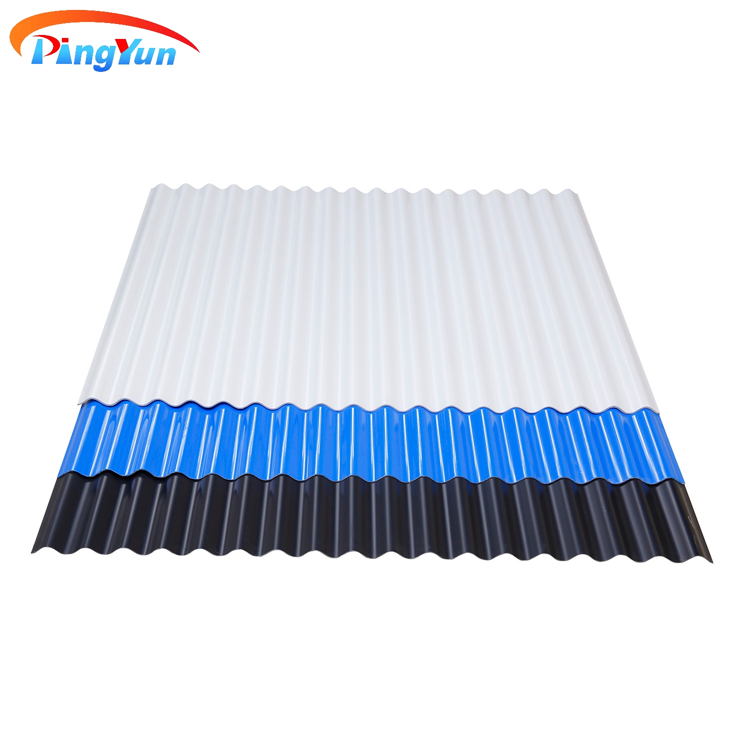 Water Proof Round Wave Style Fire Resistance Lamina Teja De UPVC Roof Tile PVC Roof Sheet for Greenhouse