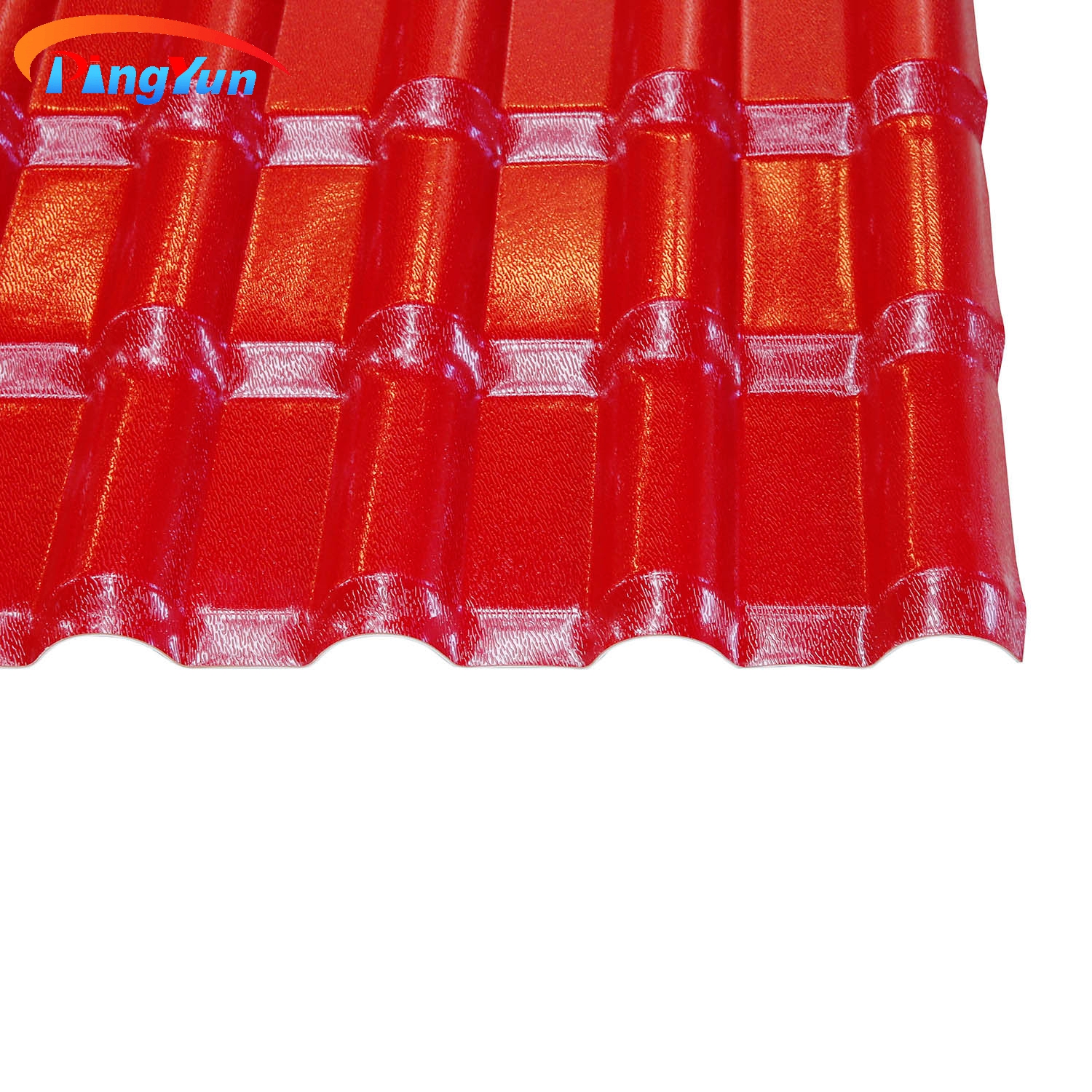 Villa Brick red Color stable PVC Roof Tile