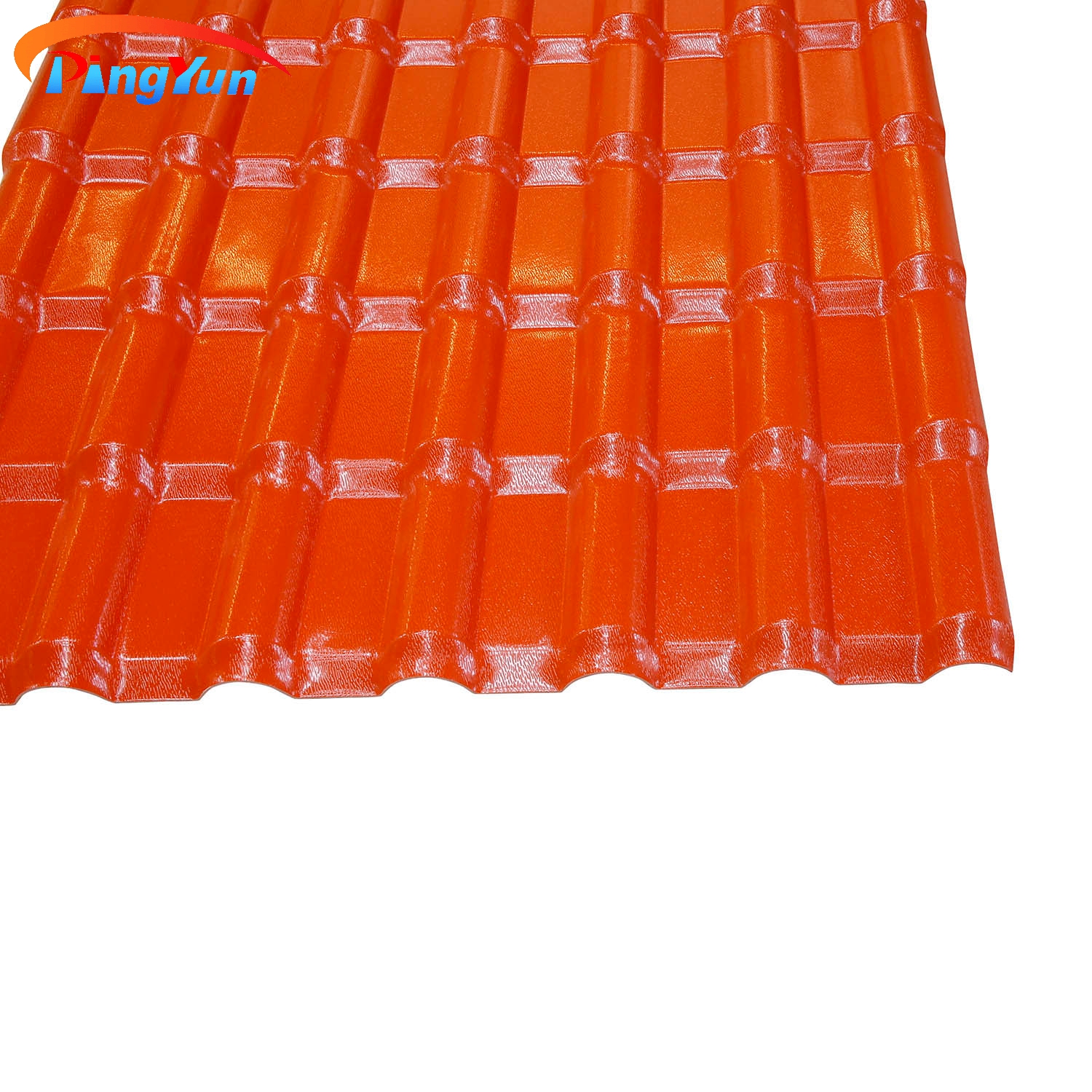 Pavillion Orange Heat Insulation PVC Roof Tile