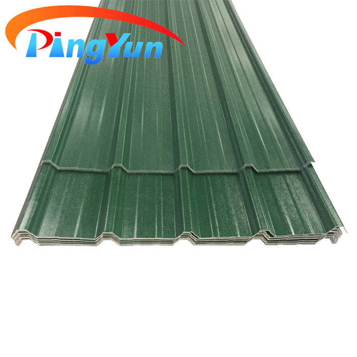 Laminas termo acustica UPVC anti-corrosive teja de PVC roof tile for Latin America