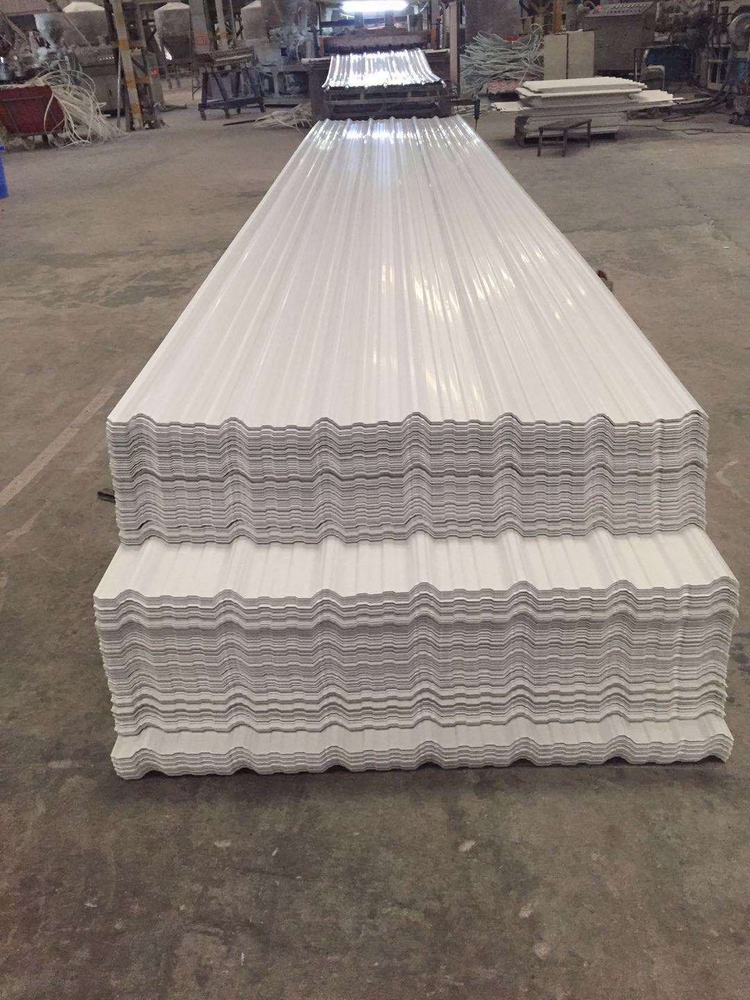 Mexico popular style pvc plastic roof tile /heat resistance pvc plastic roofing sheet for factory