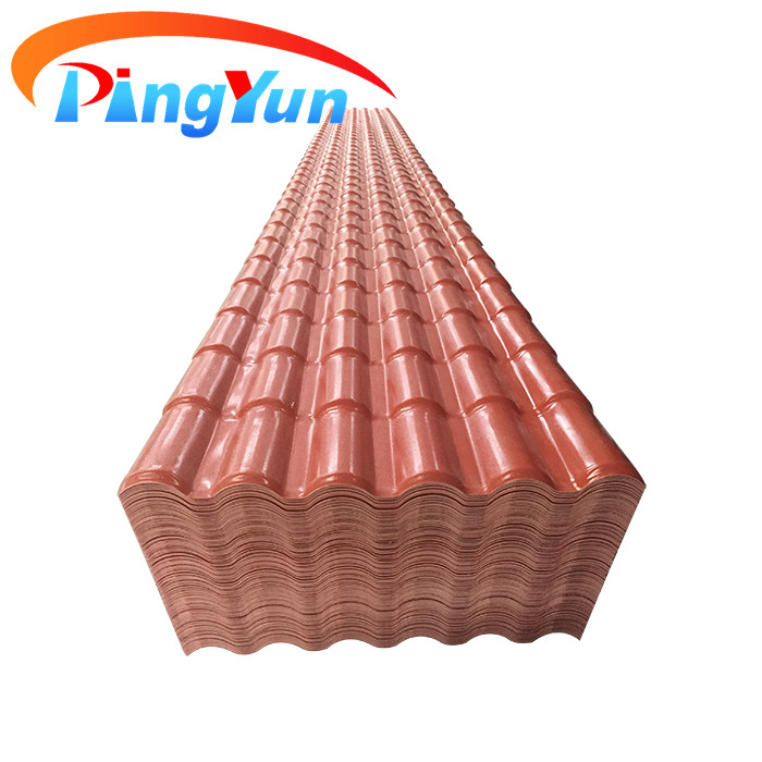 Popular in Mexico corrugate pvc roof tiles/color stable Roma asa pvc plastic roof sheet for villa
