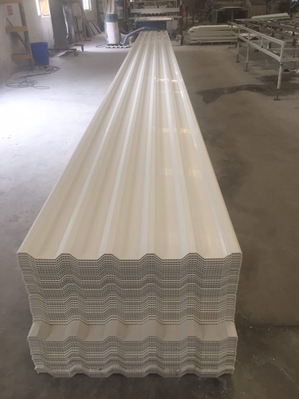 Good sound proof colombia pvc roof tile of wall cladding pvc plastic hollow thermo roof sheet