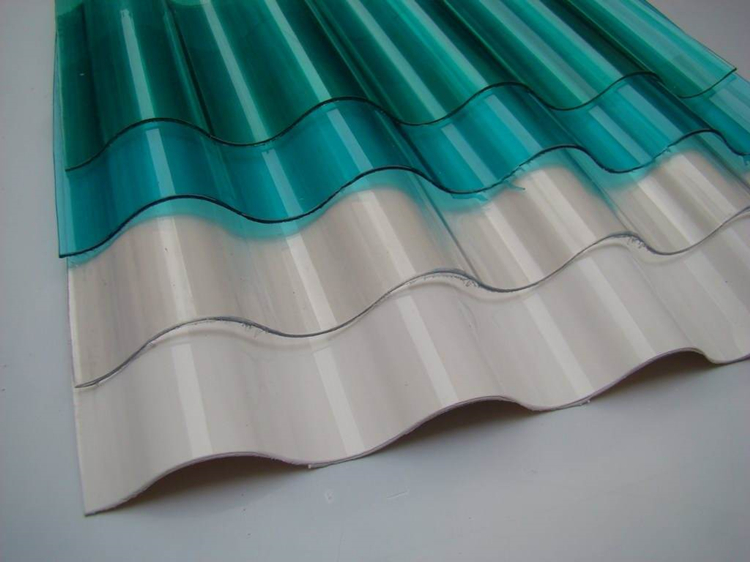 High quality Plastic Round wave Polycarbonate Sheet Trapezoidal PC Corrugated Sheet for Warehouse