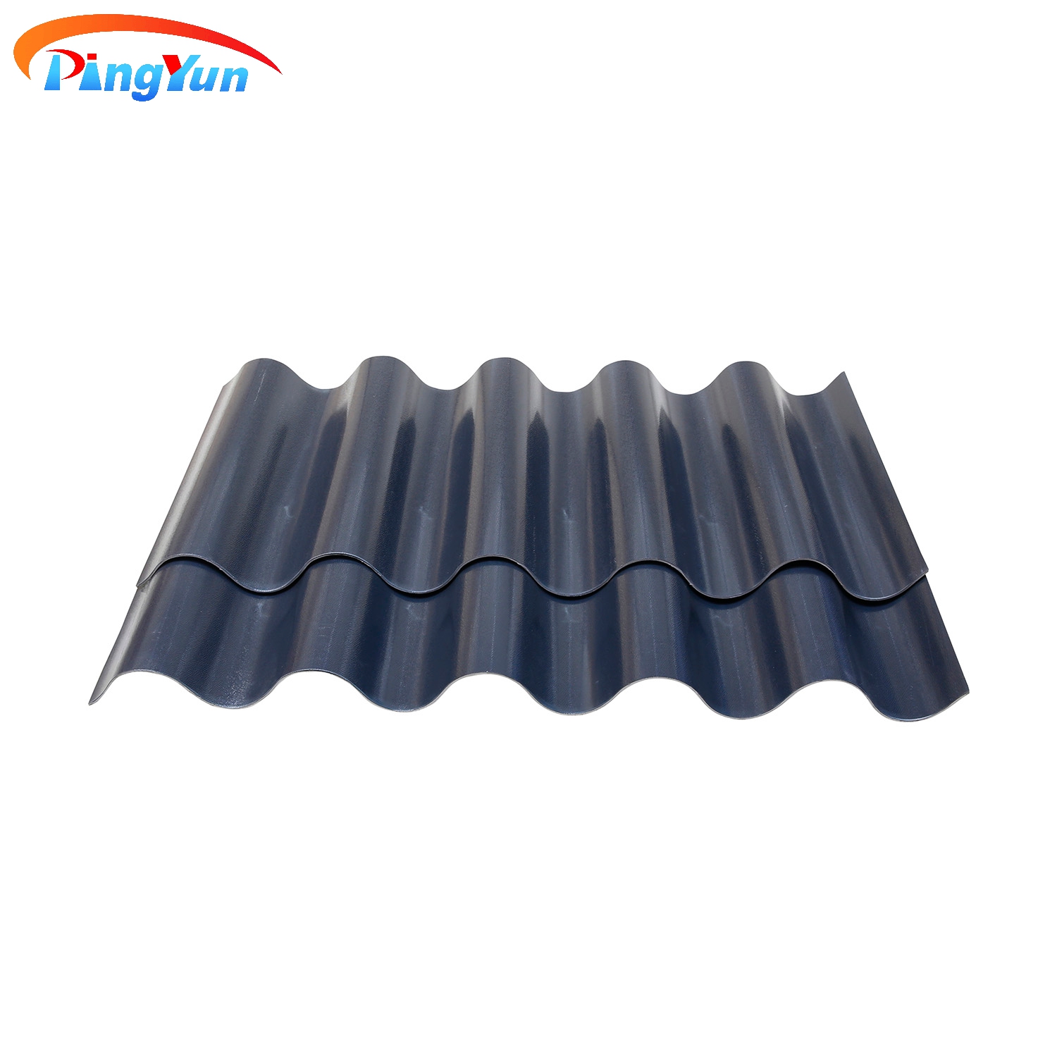 High corrosive resistance ASA teja de UPVC roof tile round wave plastic PVC roof sheet